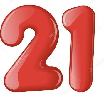 nomor angka 21