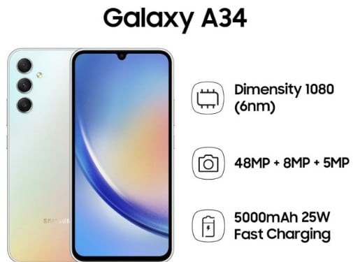 samsung galaxy A34