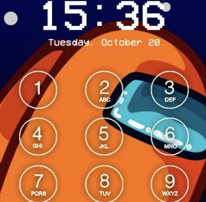 lock screen among us