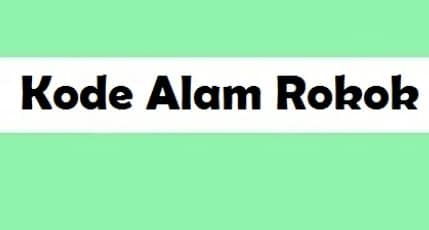 kode alam rokok