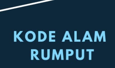kode alam rumput hijau
