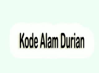 kode alam duren jatuh