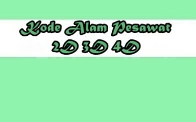 kode alam pesawat