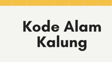 kode alam kalung