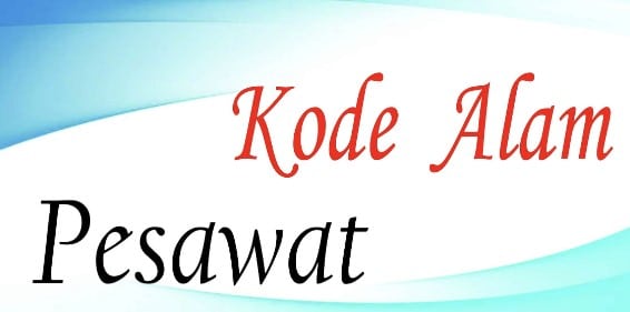 kode alam pesawat